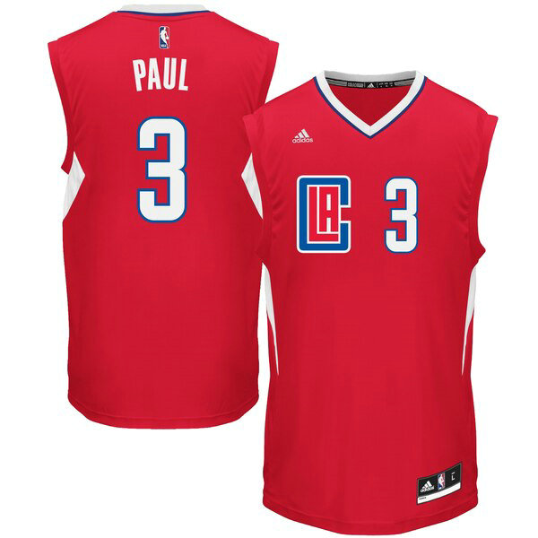 Maillot nba Los Angeles Clippers 2015 adidas Homme Chris Paul 3 Rouge